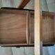 Travailleuse pieds compas bois et formica design années 50 - 60