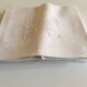Set de 6 serviettes de lin damassé vers 1900 brodées BC