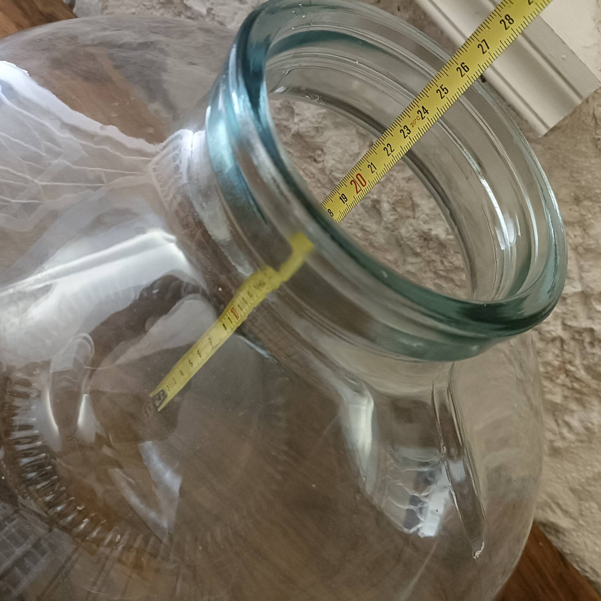 Grand vase, bonbonne en verre