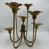 Bougeoir chandelier 7  branches fleurs
