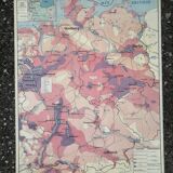 Old MDI map Germany Agricultural and vintage population