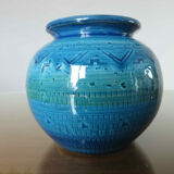 Ceramic pot cover Rimini Blue 60s