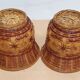 Wicker pot duo
