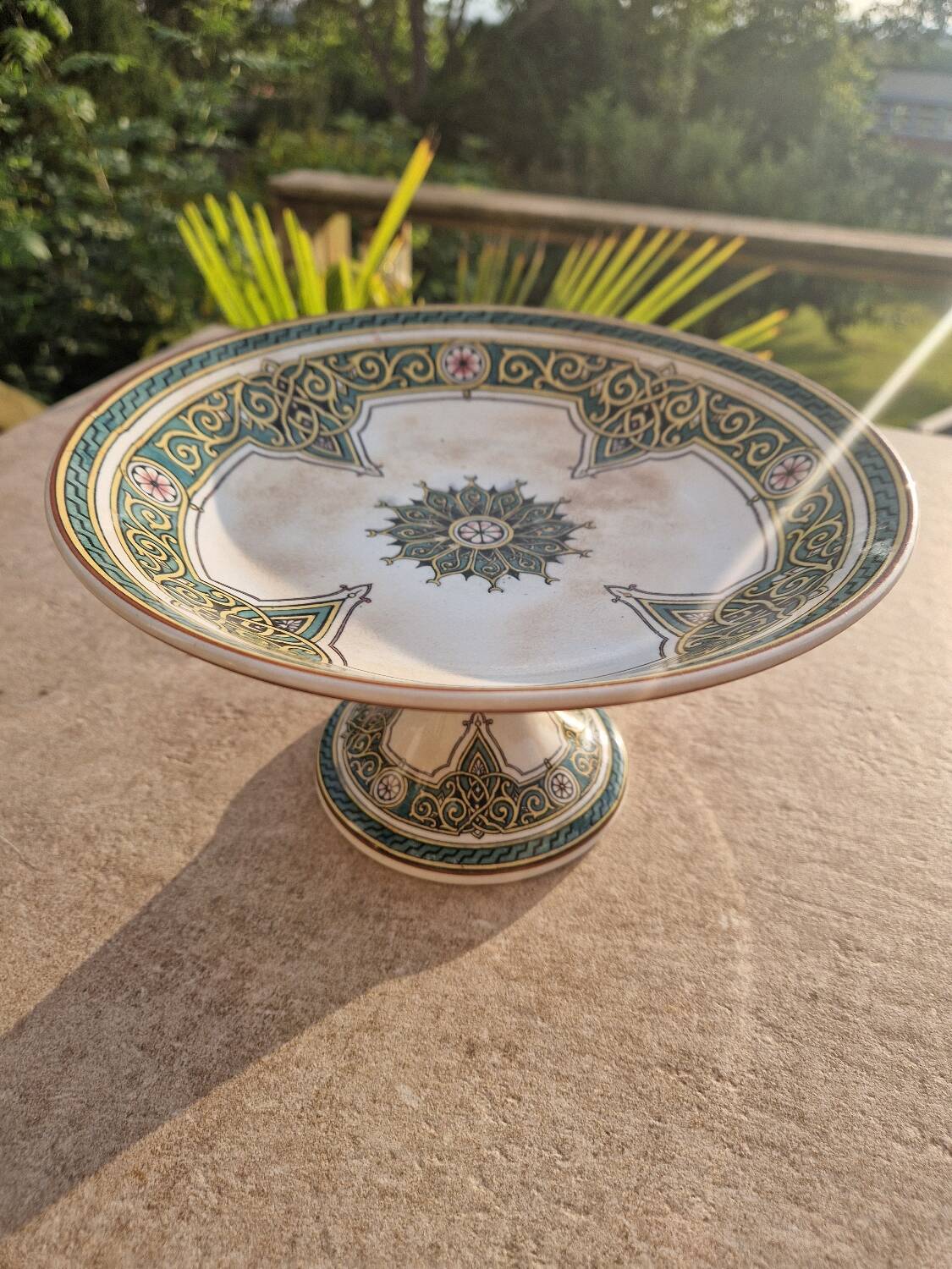 Polychrome Sarreguemines fruit bowl