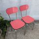 Paire de chaises en formica
