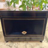 Antique liqueur set – Napoleon III style – 4 decanters + 15 glasses