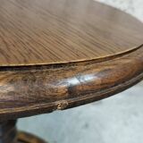 Vintage oak pedestal table