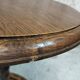 Vintage oak pedestal table