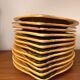 12 fish plates Vallauris in orange and green earthenware vintage 60s/70s