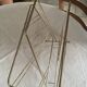 Vintage gold metal magazine rack