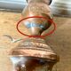 Old copper candle holder