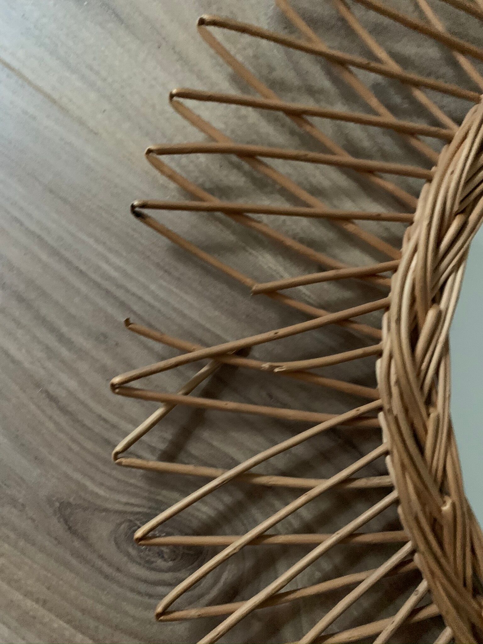 Mirror rattan sun 1970