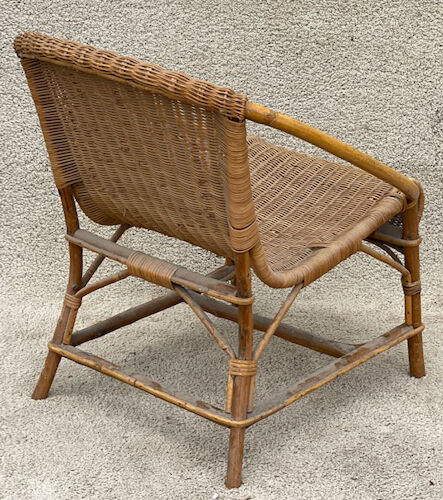 Rattan armchair