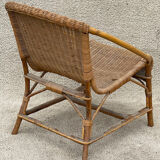Rattan armchair