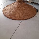 Large wicker ceiling lamp