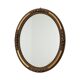 French Oval Gold Baroque-Style Mirror with Roses 58cm