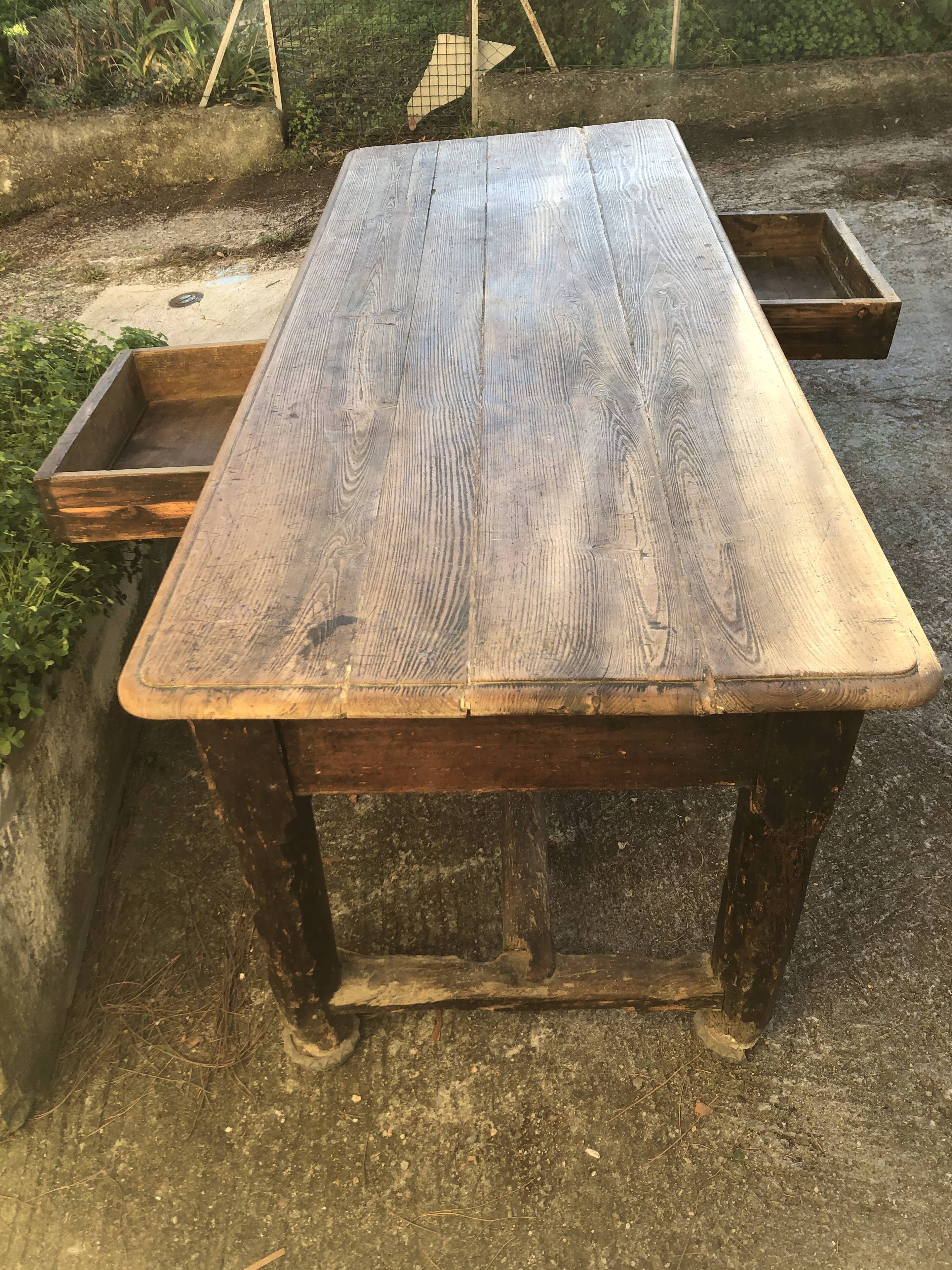 Table de ferme ancienne en chêne