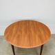 Table ronde scandinave en teck, 1960