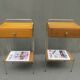 Pair of vintage bedside tables