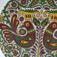 Plate in cloisonnés enamels decorated Acapulco