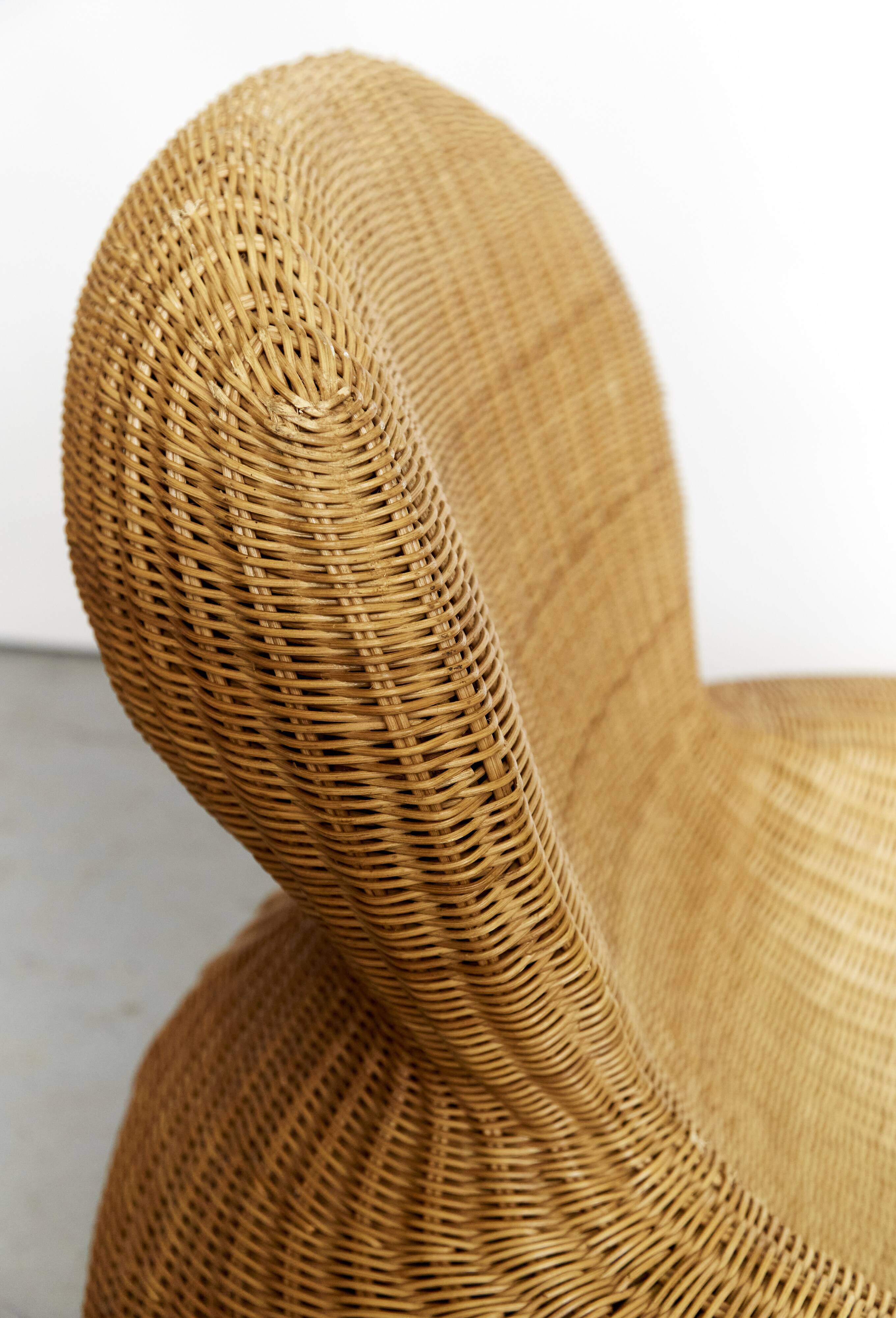 Fauteuil en rotin Storvig par Carl Öjerstam pour Ikea, années 2000