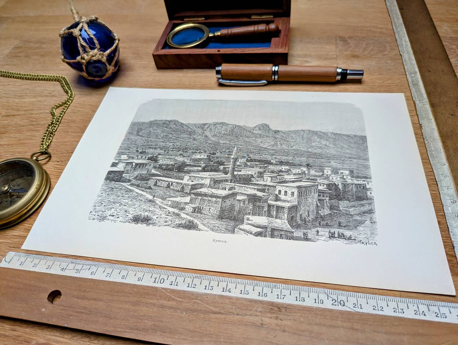 Imprimée en 1894, Kyrenia, Chypre.