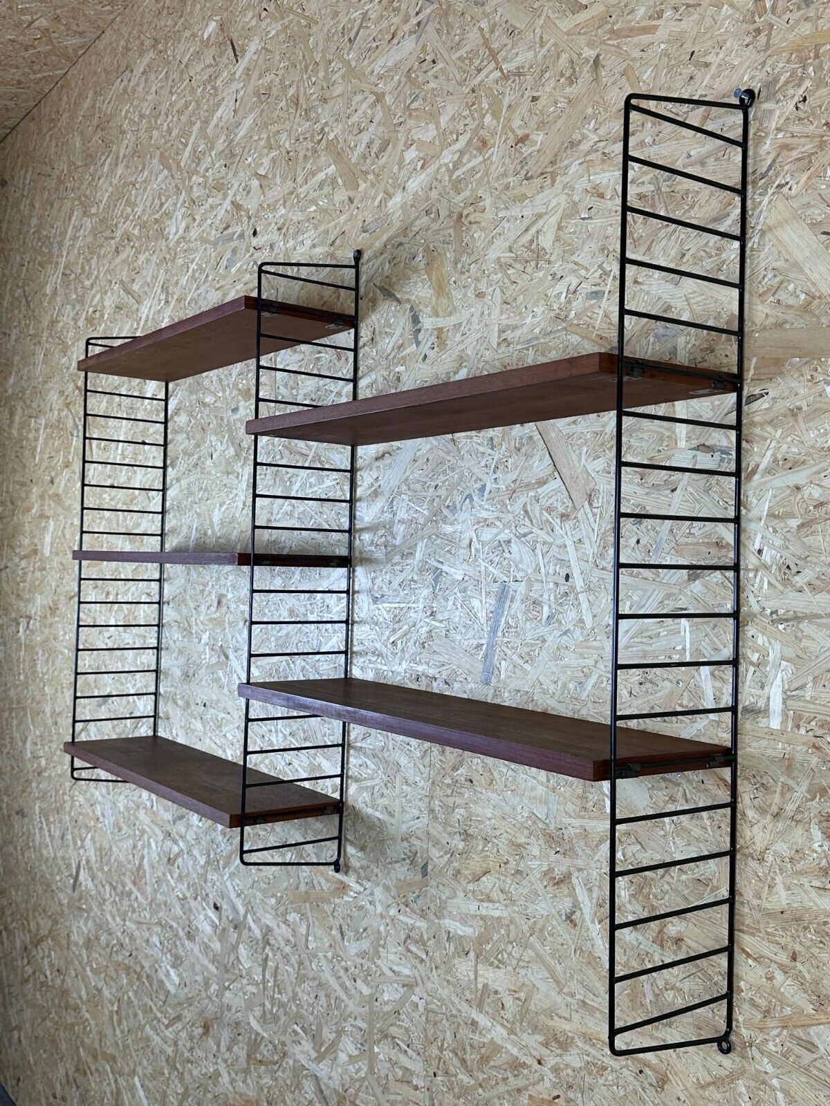 60s 70s teak string shelf module by Kajsa & Nils "Nisse" Strinning Sweden