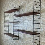 60s 70s teak string shelf module by Kajsa & Nils "Nisse" Strinning Sweden