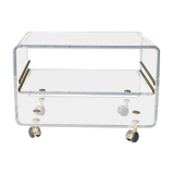 Altuglass roller coffee table by David Lange