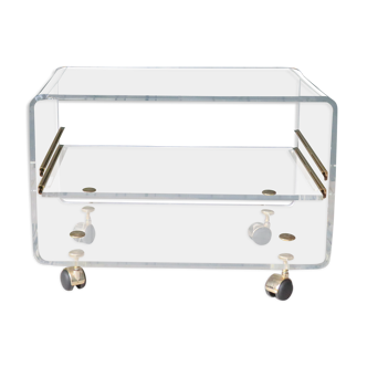 Altuglass roller coffee table by David Lange