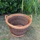 Large antique hand-woven wicker basket