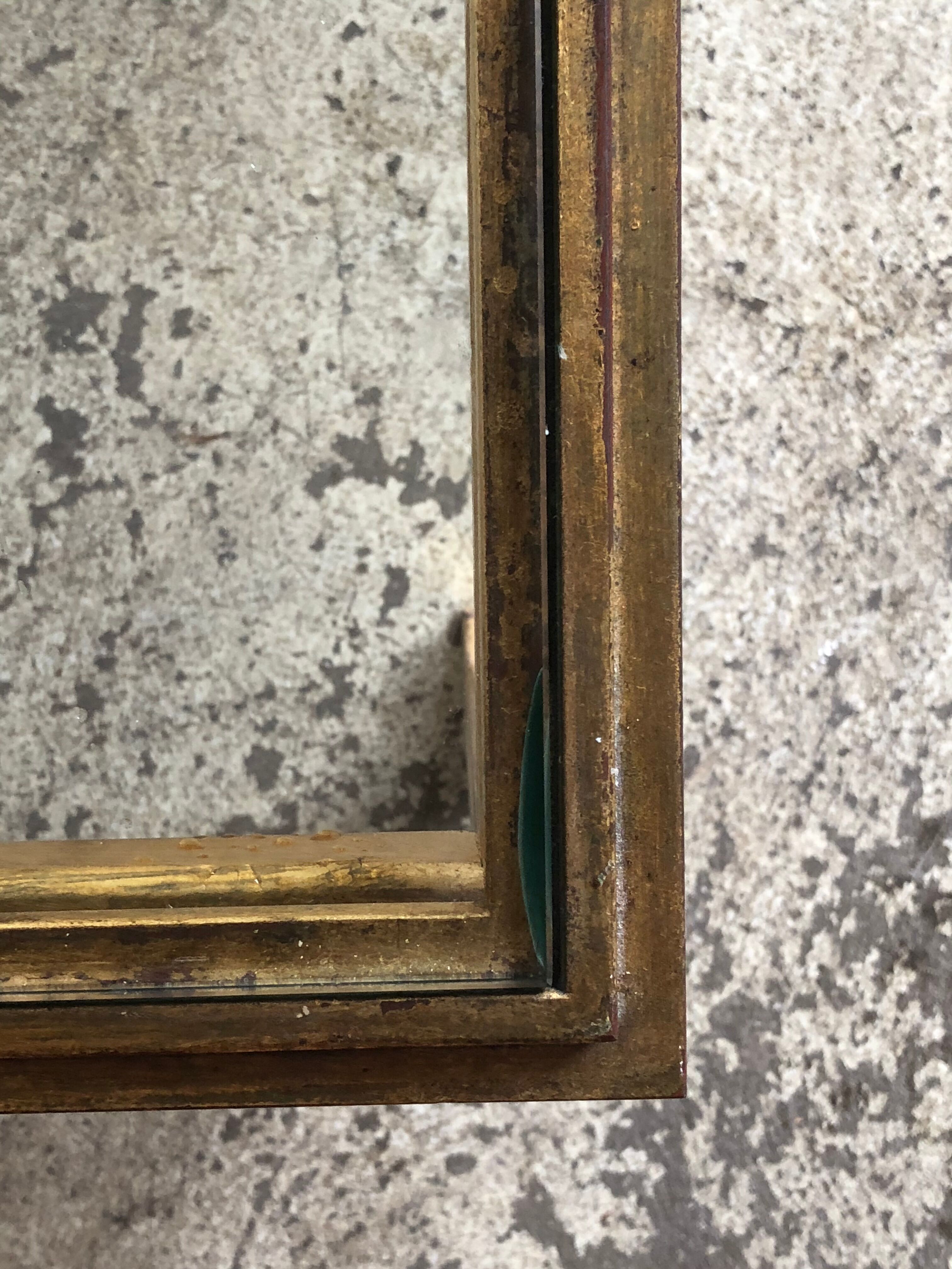 Related table bass dalle of verre and metal gold period 1960 design xx