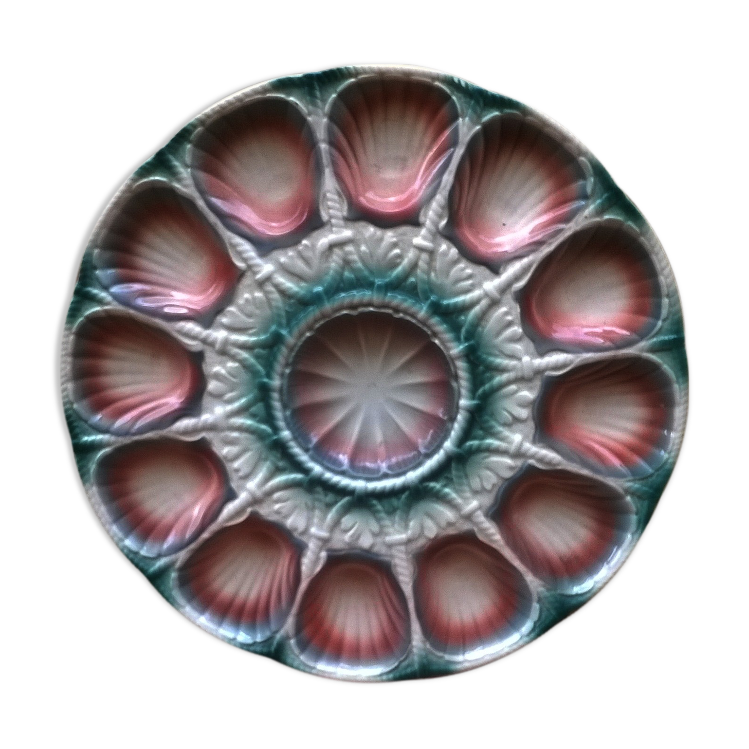 Dish for oysters "Digeoin and Sarreguemines"