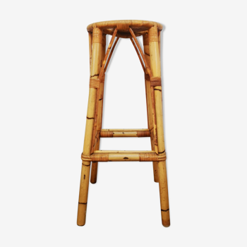 High rattan stool