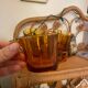 6 tasses à café Duralex – Verre ambré vintage
