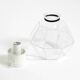 1970s Limburg glass ceiling lamp in octagon shape with its original box