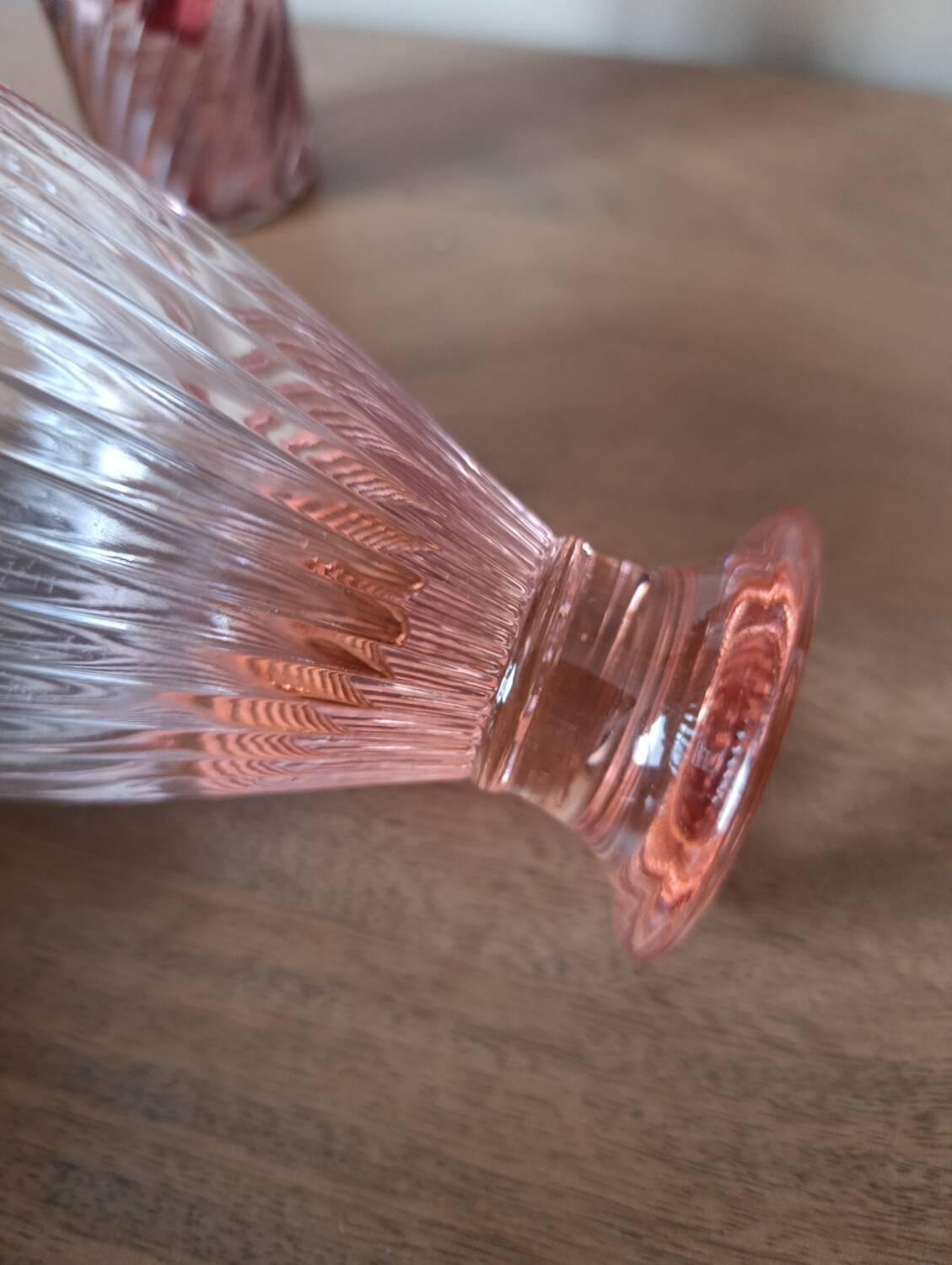 Murano pink gadrooned vase | Kristall Mary workshop - Italy |