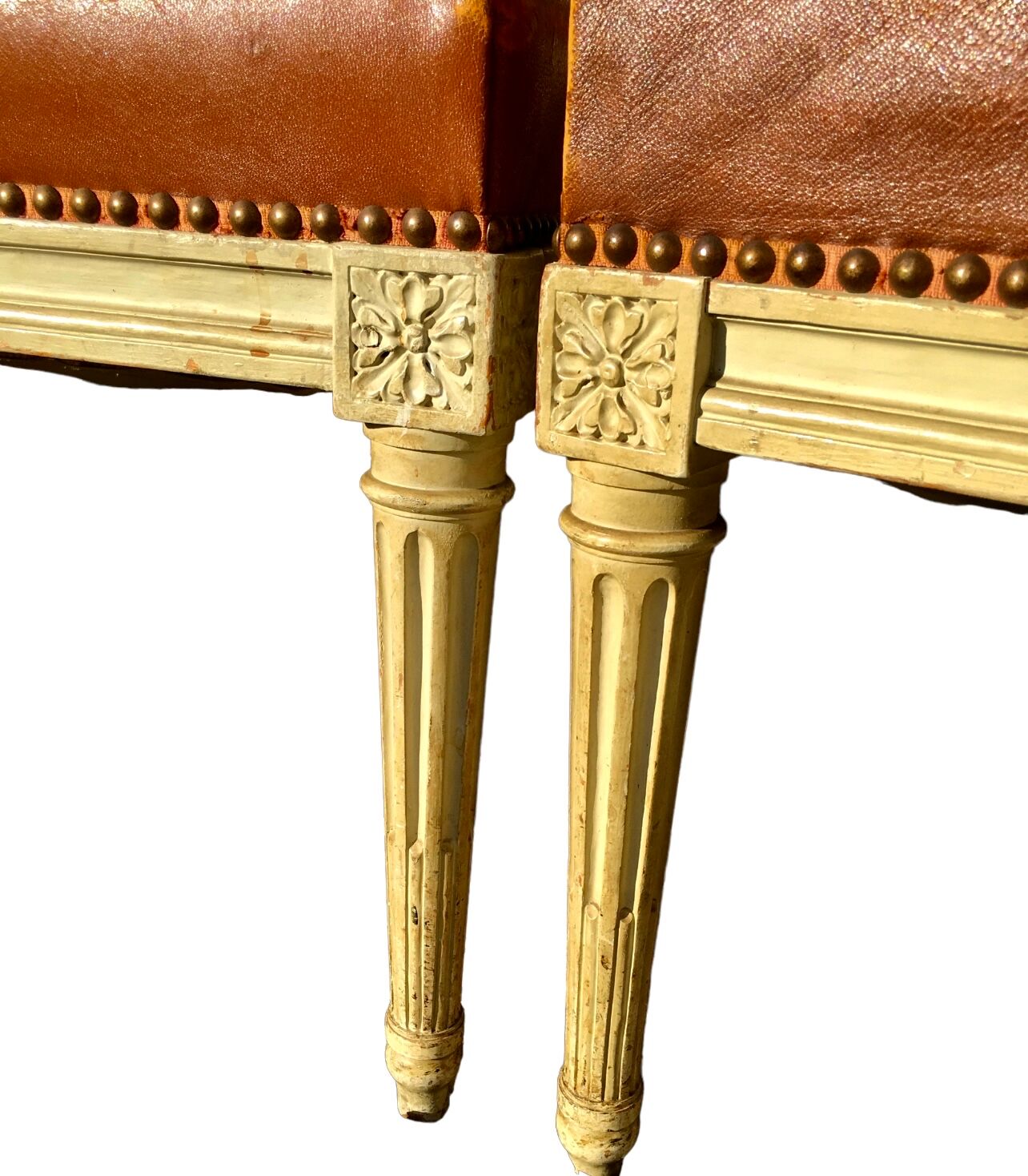 Set of 14 Louis XVI style lacquered chairs