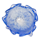 Medium blue Murano glass bowl, mid-century style, Italy, 2000s.