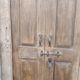 Large old double wooden door