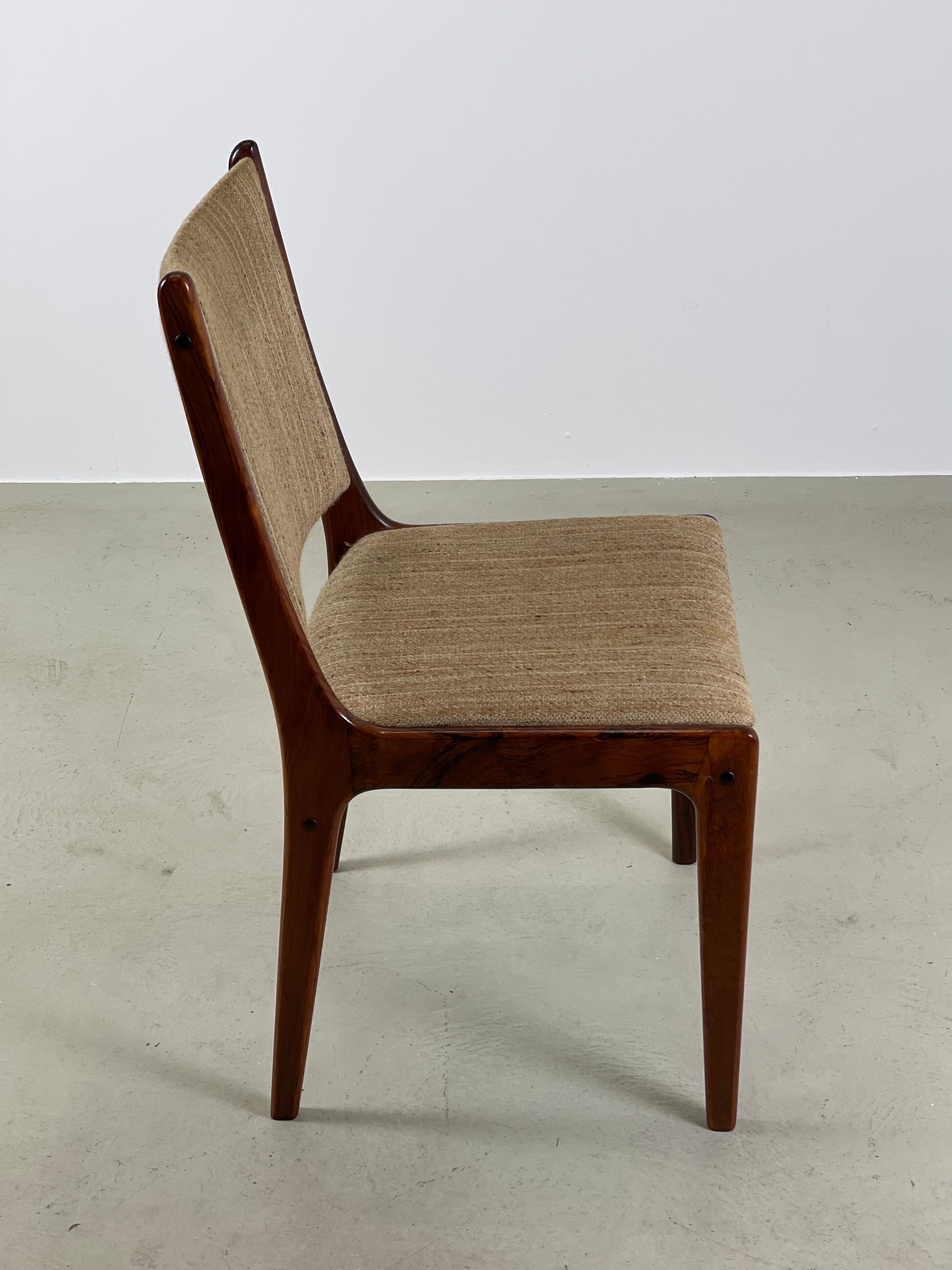 Rosewood dining chair by Johannes Andersen for Uldum Mobelfabrik 1960s