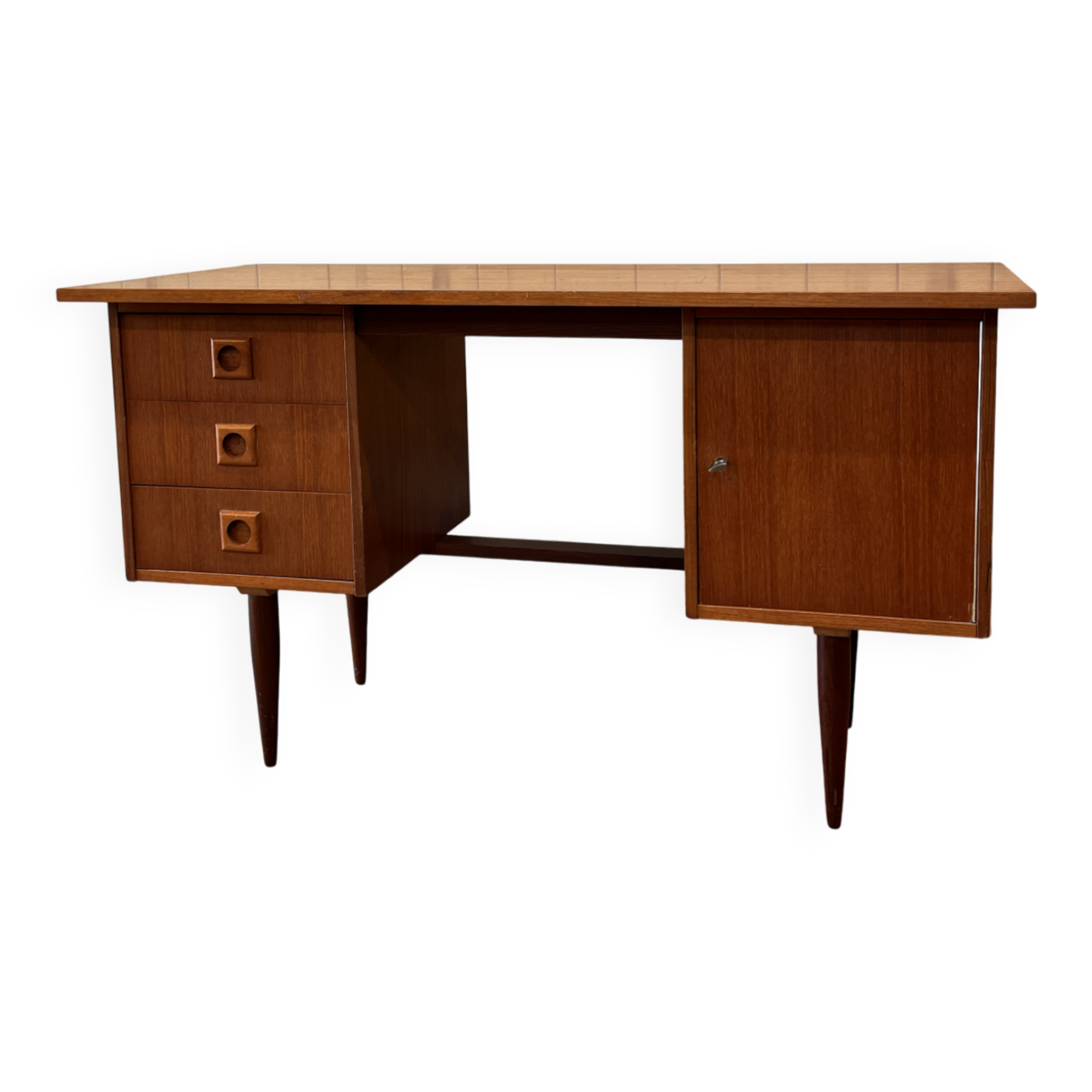 Bureau en teck vintage