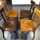 Suite de 4 chaises de bistrot Baumann vintage