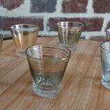 Small colored glasses