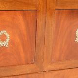 Large library, empire, return from Egypt in mahogany, 4 doors