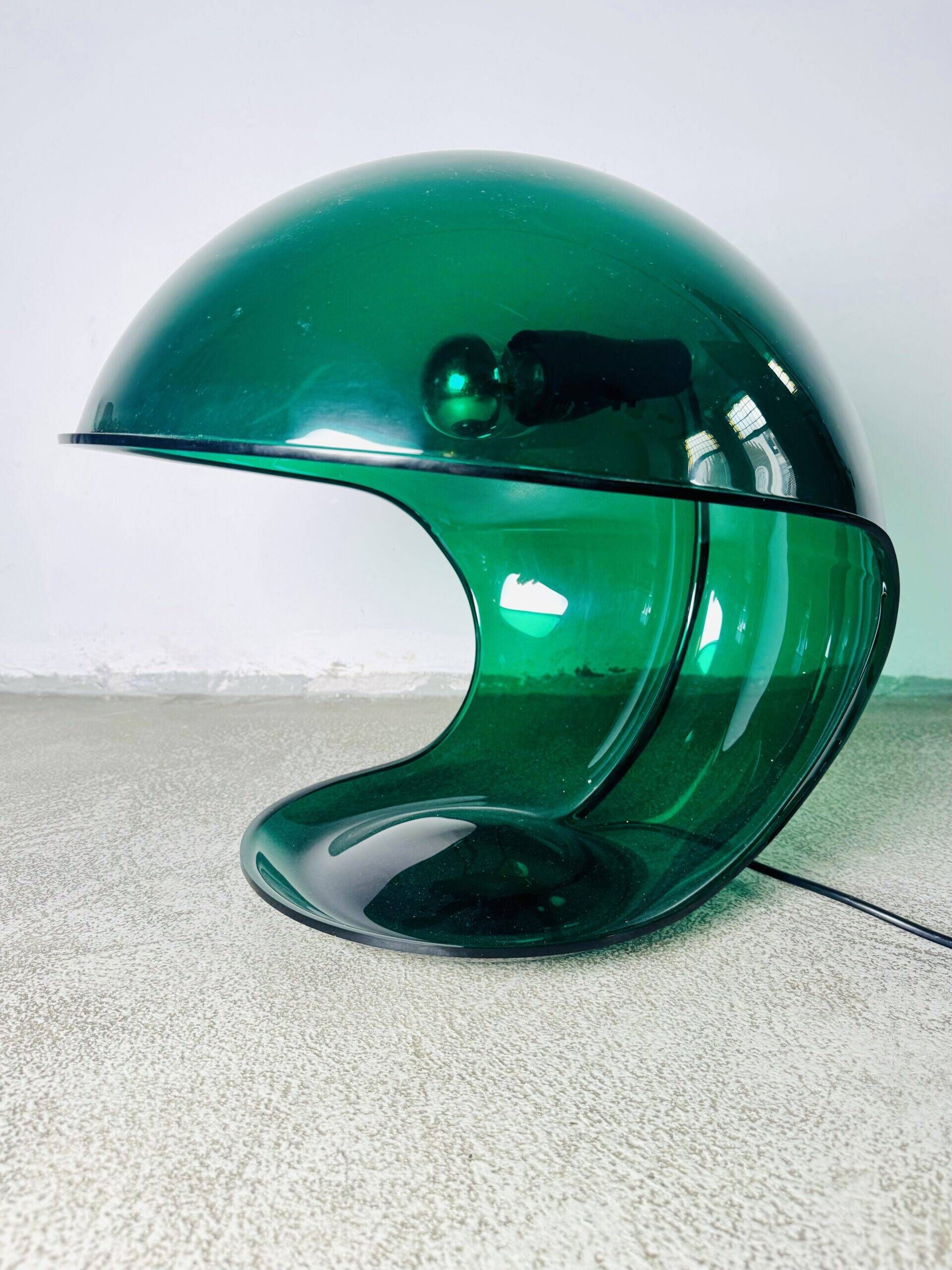Foglia Model 643 Translucent Table Lamp By Elio Martinelli For Martinelli Luce, Italy 1969