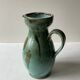 Vintage celadon ceramic pitcher