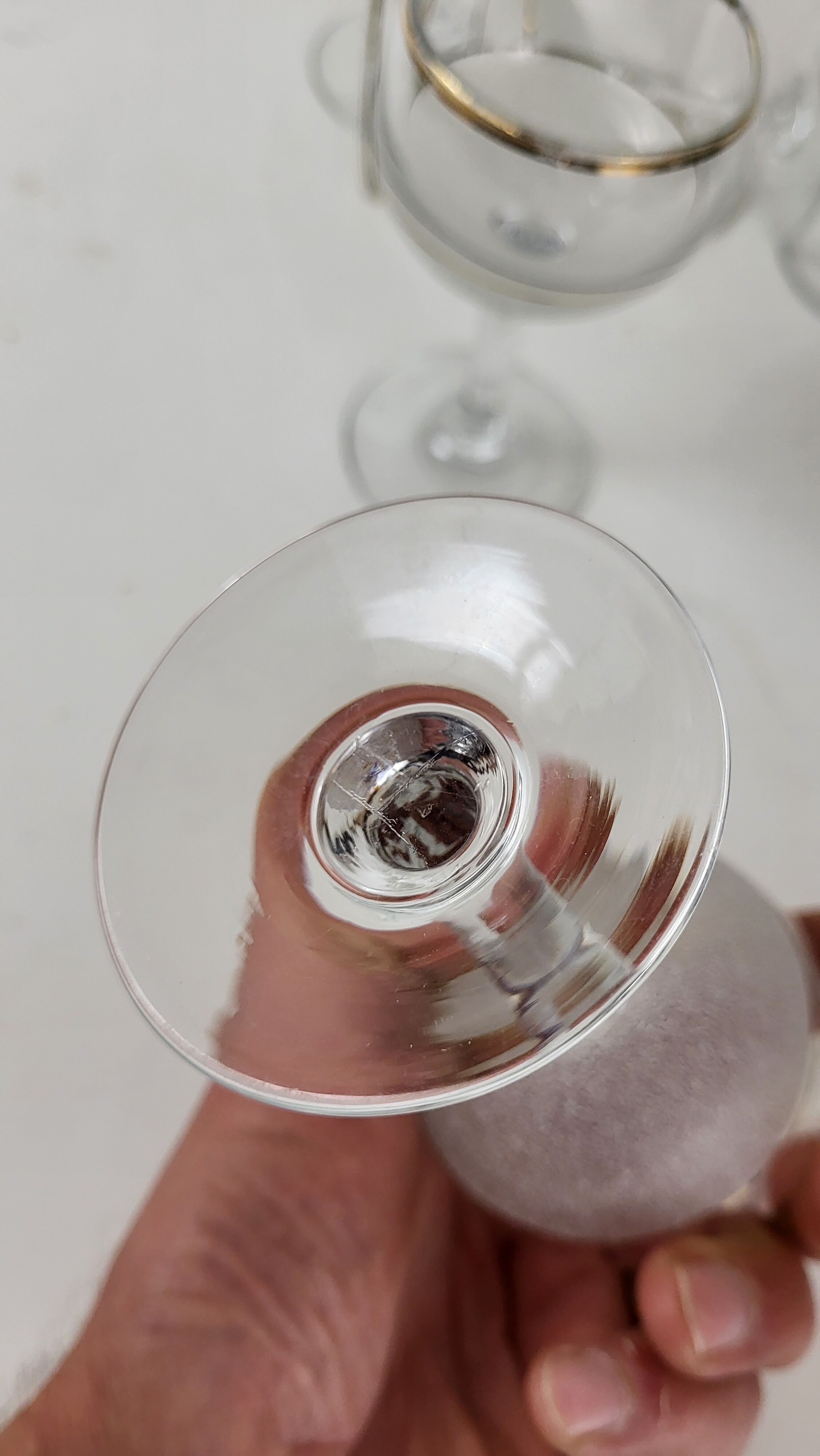 Set of 6 glasses wine balloon (granite glass)