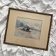 Antique watercolor Swiss landscape signed Fürst 1915