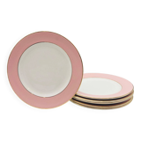 6 Flat Plates Stamped “L'Amandinoise”.